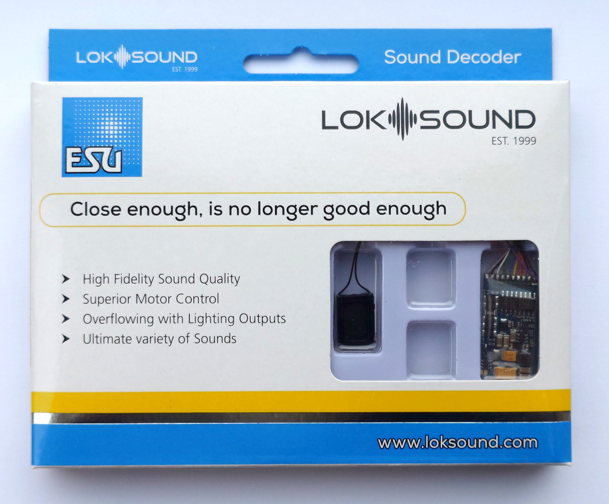 ESU 8 Pin LokSound V5, Sound Decoder & Speaker - With Custom Diesel Sound Programmed
